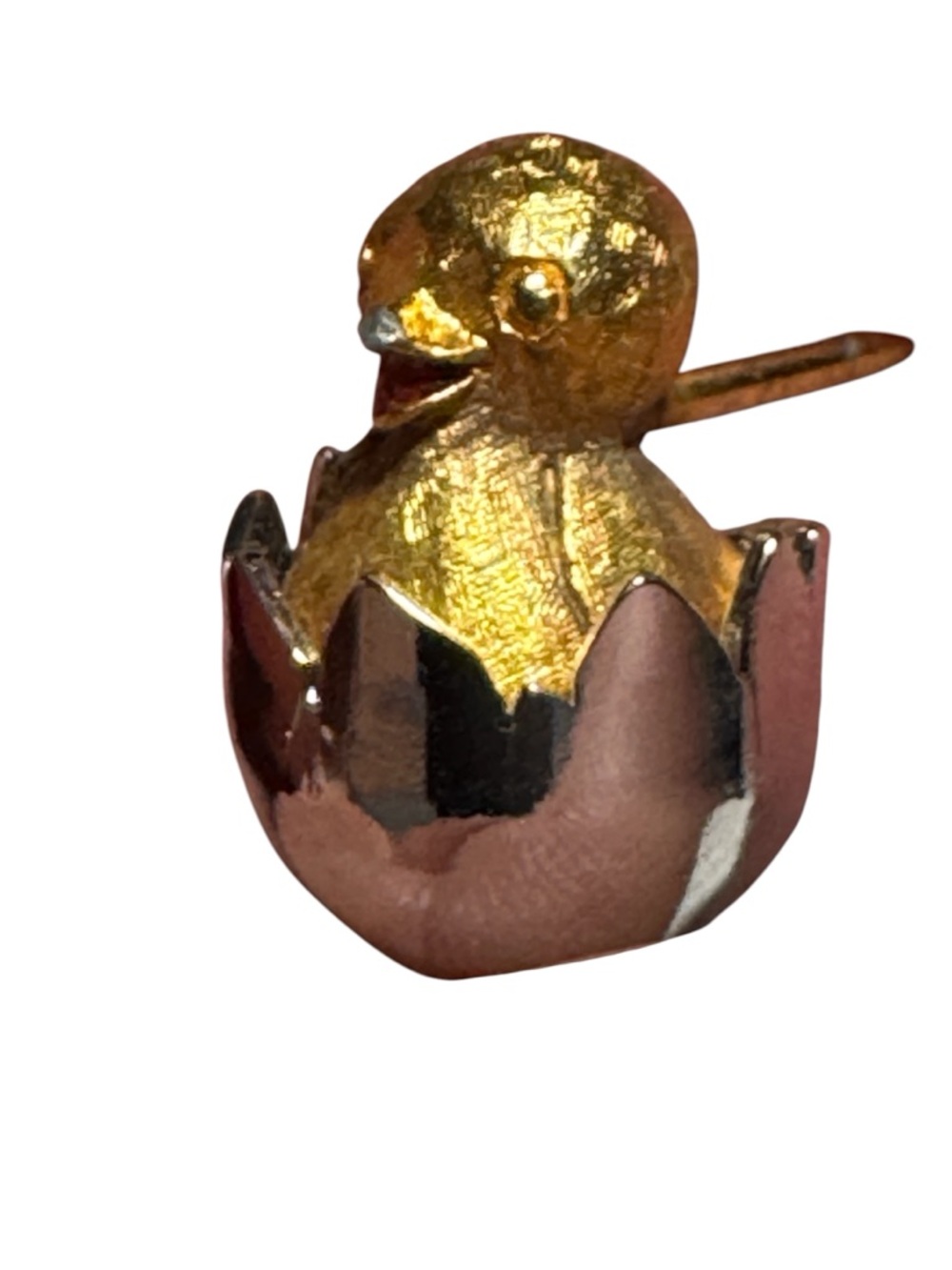 Vintage Avon Dimensional Hatching Chick Brooch | Pin | Lapel | Tie Tack